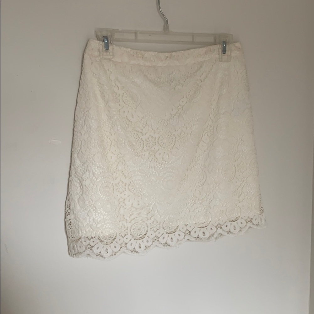 White lace Hollister skirt